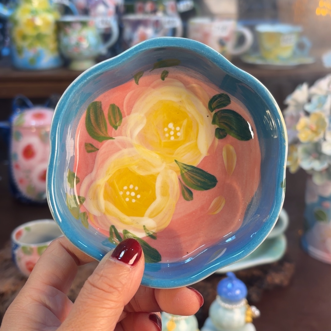 景德镇手绘高温釉下彩陶瓷茶具