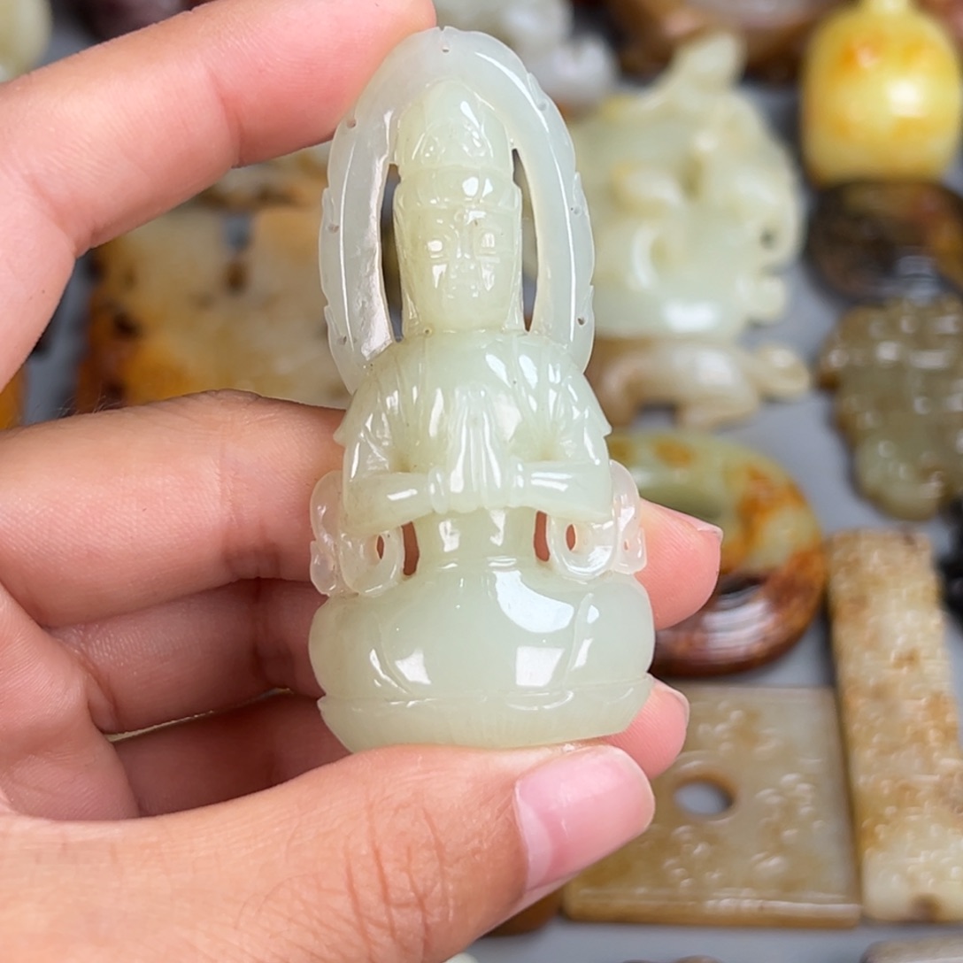 和田玉未镶嵌颈饰用****4