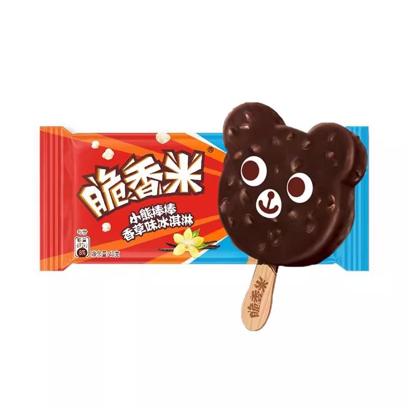 脆香米小熊棒棒香草味冰淇淋雪糕同城送雪糕同城配