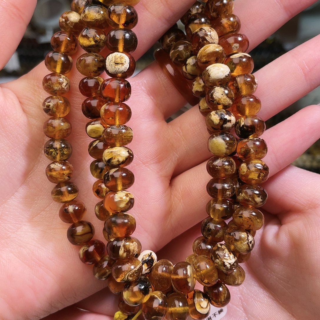 琥珀未镶嵌裸石抚顺琥珀8➕108溶洞