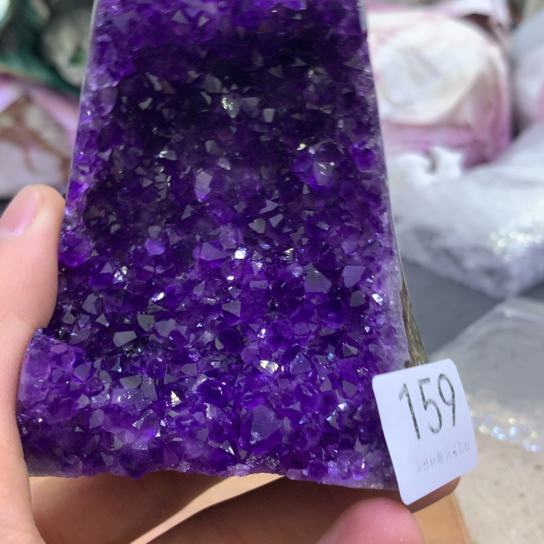 水晶紫晶未镶嵌栤*莟紫晶159