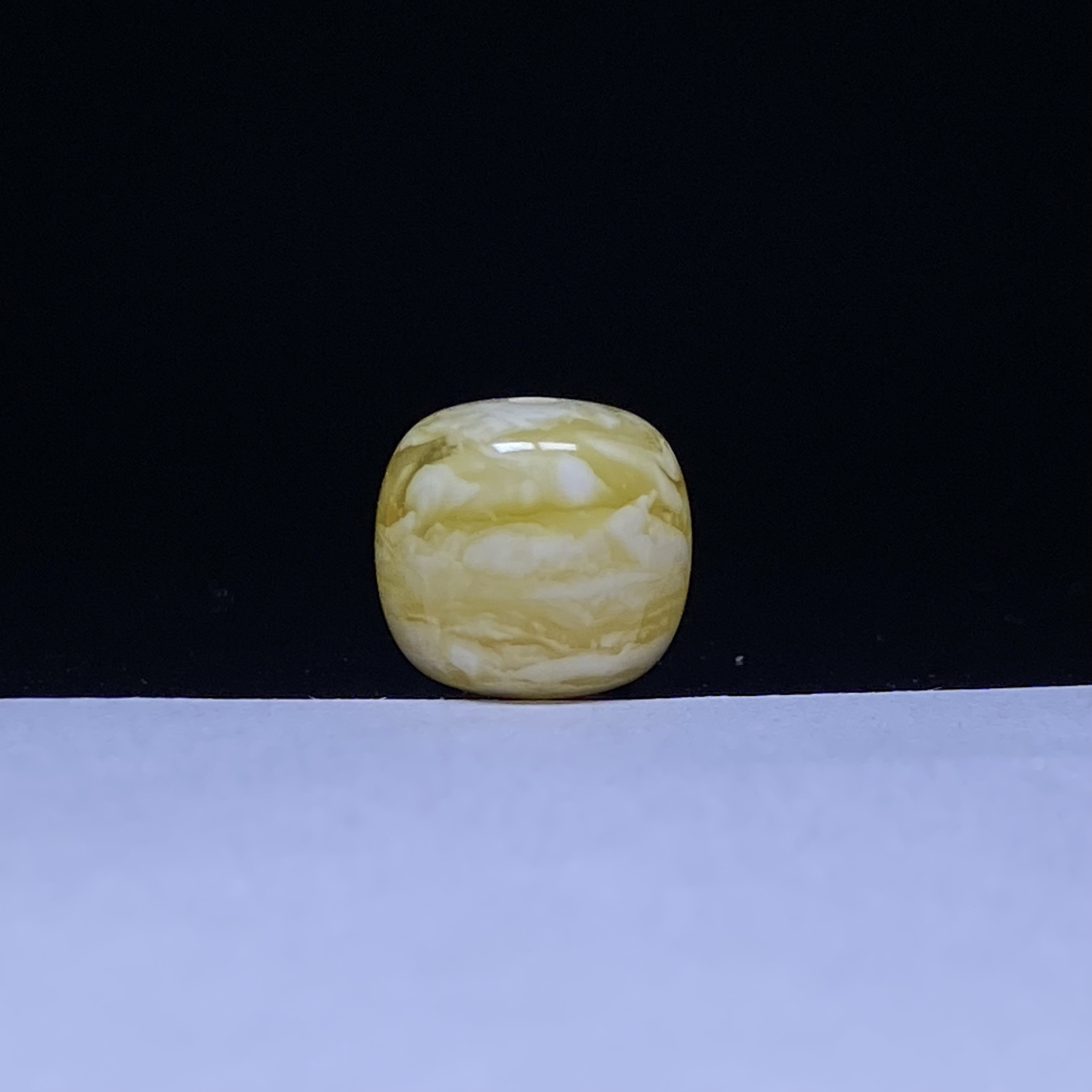 琥珀蜜蜡金瓷白溶洞虎皮老型精品单珠12.2mm