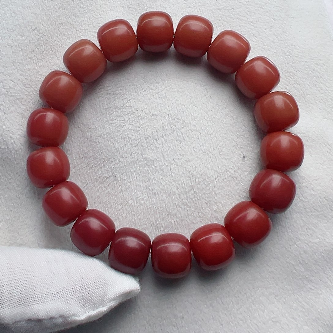 菩提根/象牙果手串卡13 干磨【真朱砂供】S9