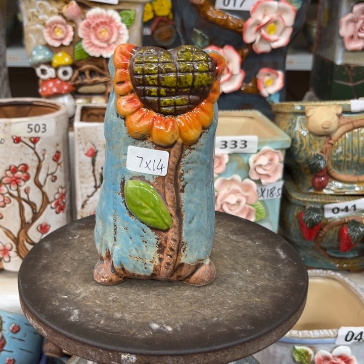 紫砂花盆粗陶材质多肉花盆