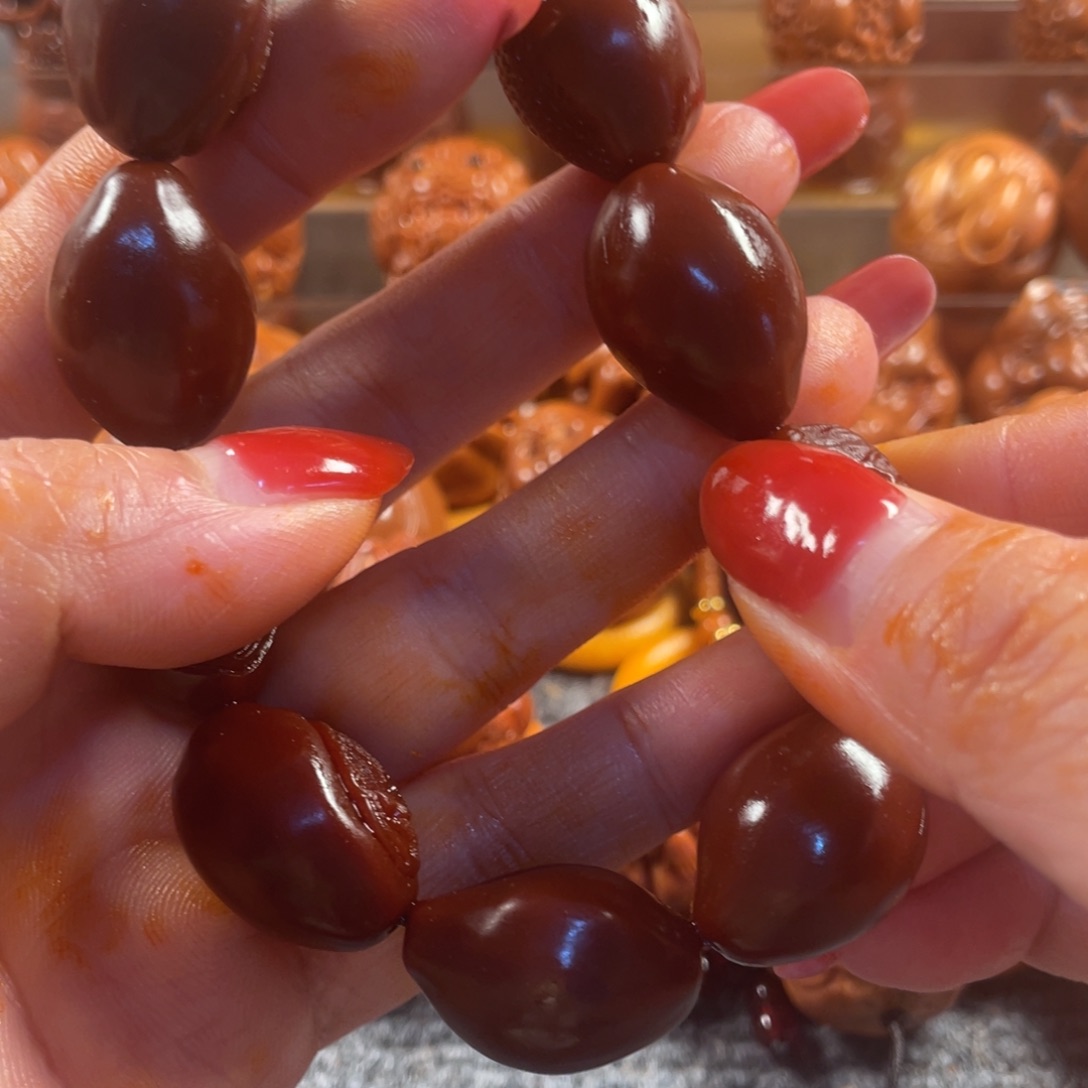 橄榄核手串/手链玉华一龙九凤