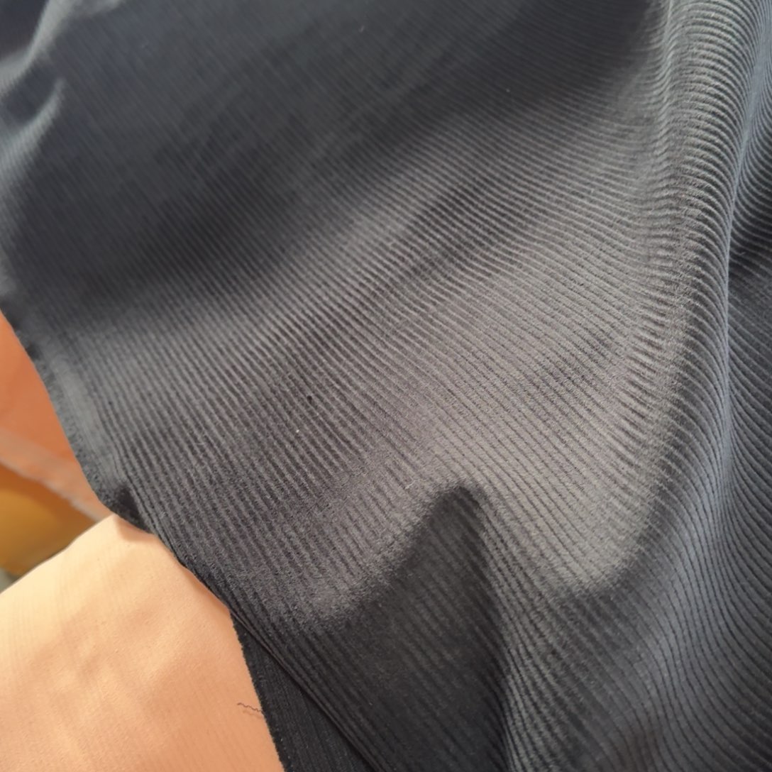 棉港货黑色加厚灯蕊绒1米价x1.45米宽对面福利