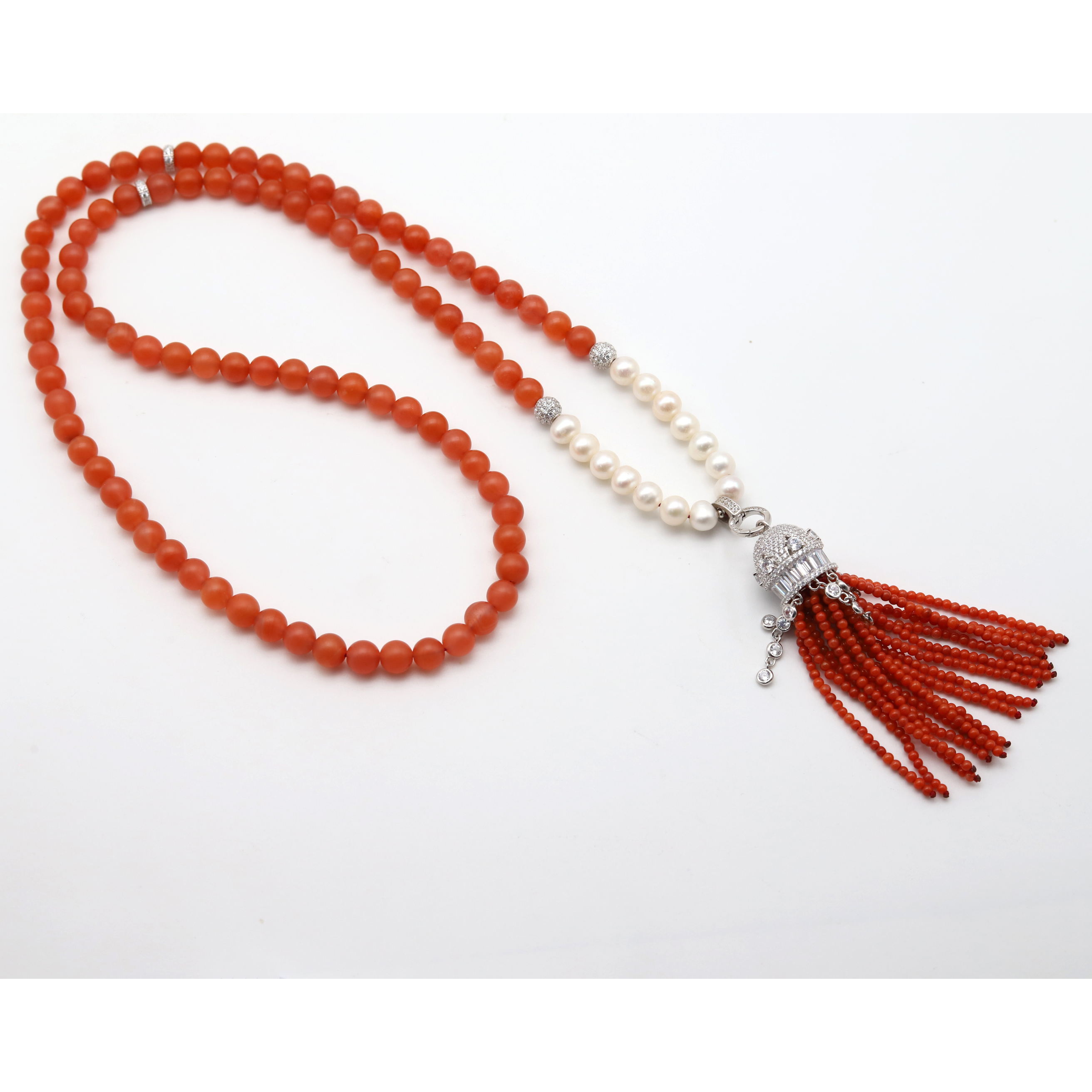 【欢愉】S925银南红项链P12202021