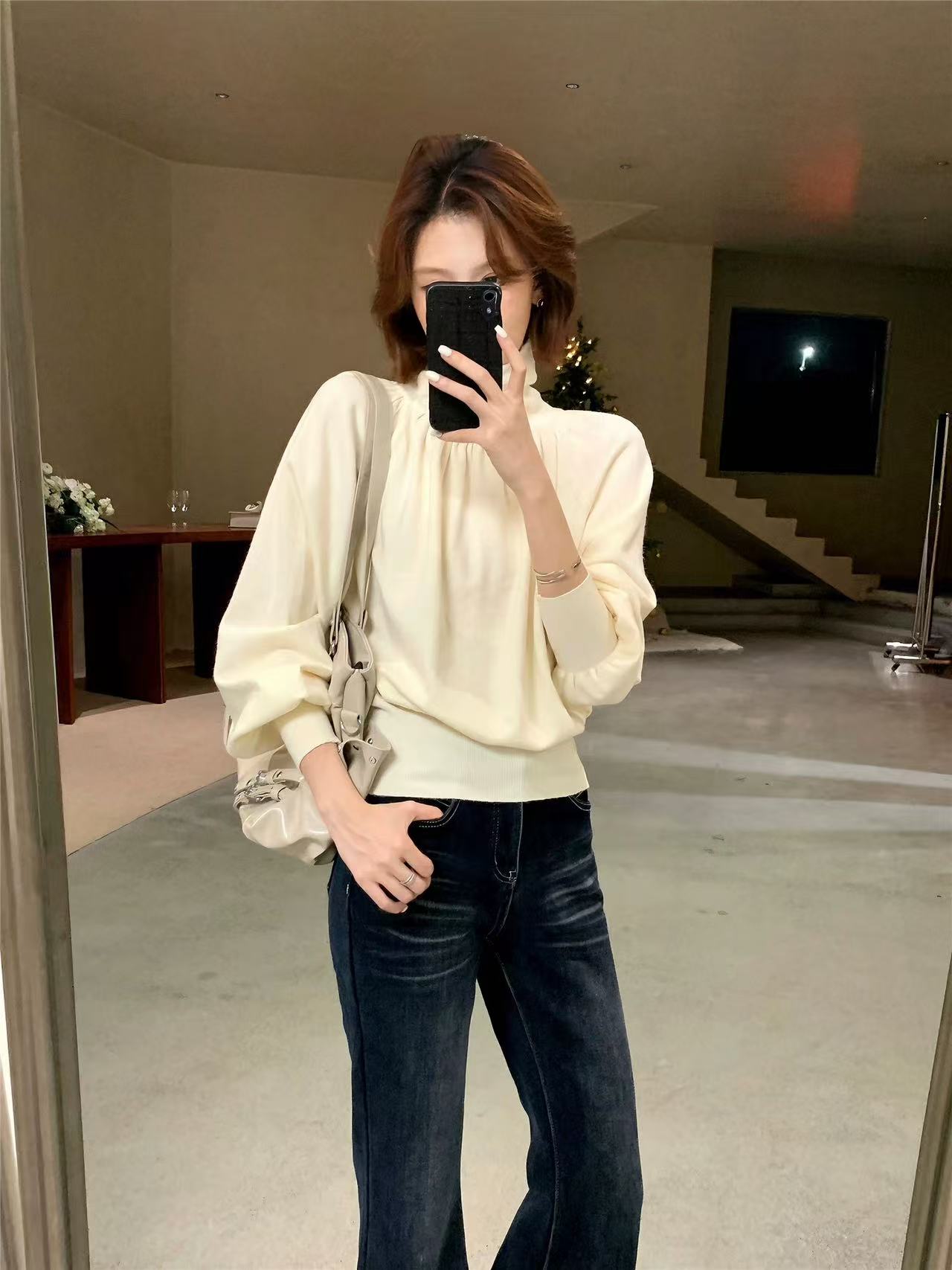 米满满-Zy.2-83882-高领时尚气质显瘦上衣