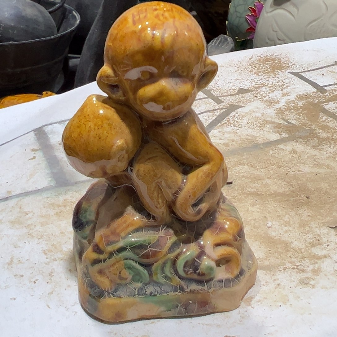 瓦当摆件茶壶茶台陶瓷