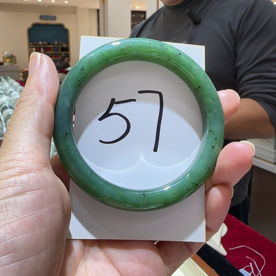 和田玉未镶嵌手镯665