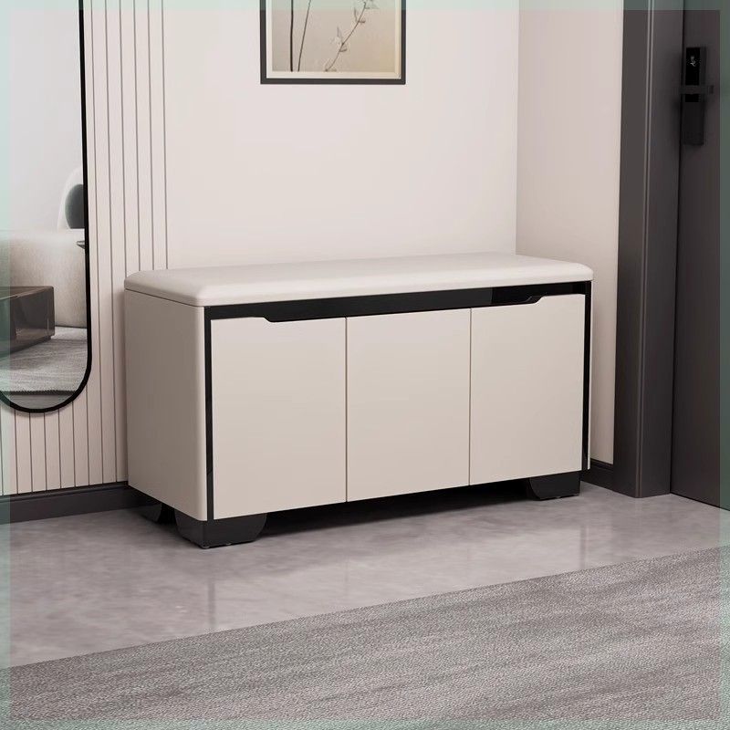 实木换鞋凳可坐式现代轻奢进门鞋架穿鞋凳小型鞋橱门口新款e二