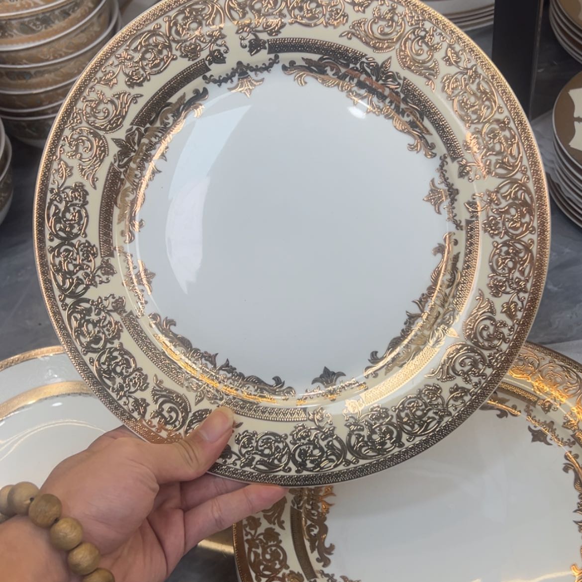 【闪购商品】瓷片10.5寸平盘一个一单福利价