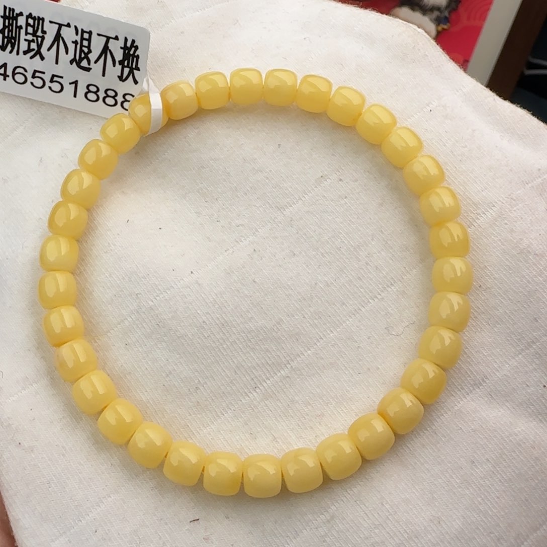 琥珀手链未镶嵌6咪
