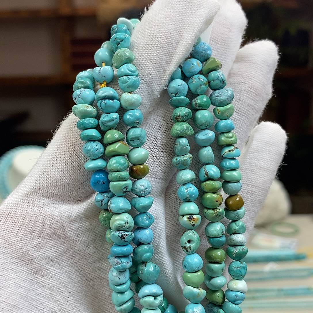 绿松石A15聚宝盆108卡6+未镶嵌