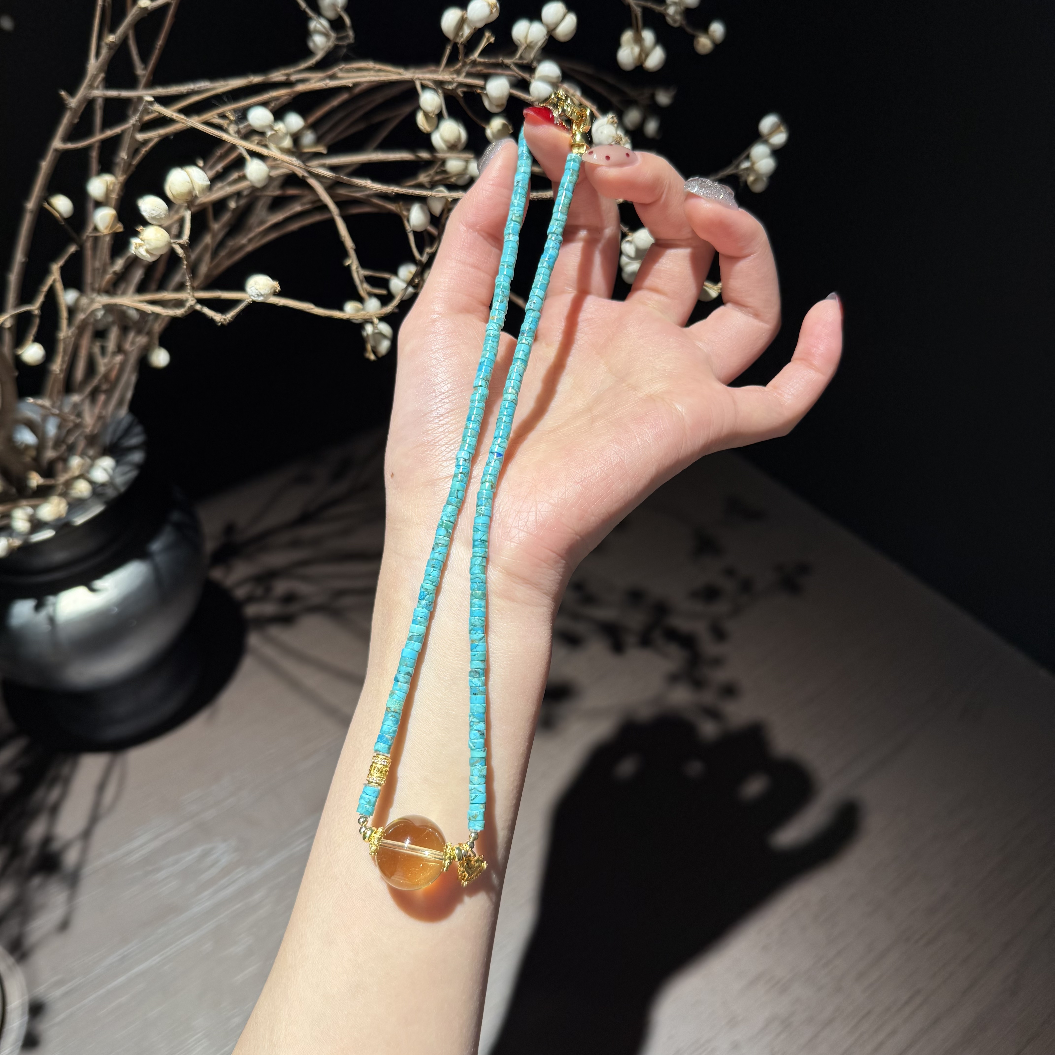 M*松香溪树*净体黄水项链 多样性发其一