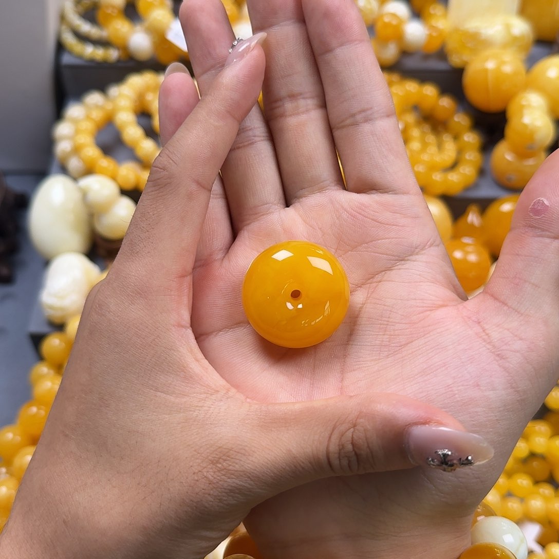 蜜蜡珠宝奇石未镶嵌平安扣