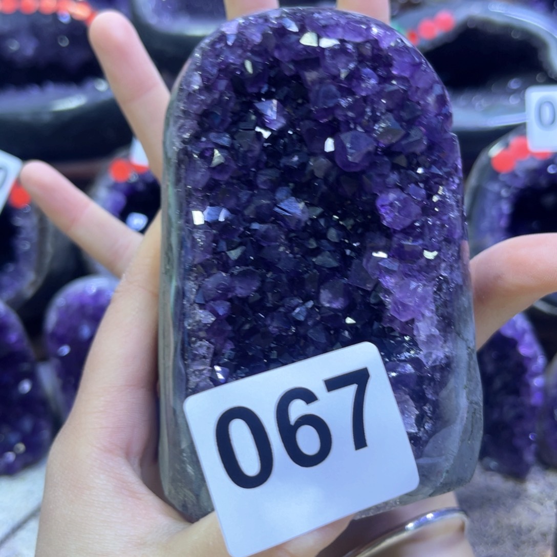 紫晶摆件未镶嵌紫水晶