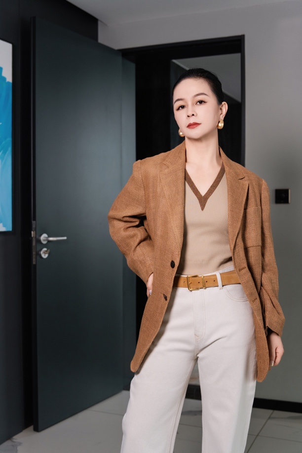 Guixia.M -【大地之息】匠人编织天然粗亚麻老钱风休闲西装外套