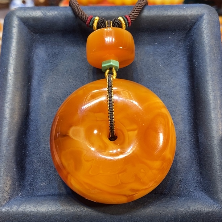 蜜蜡颈饰未镶嵌蜜蜡