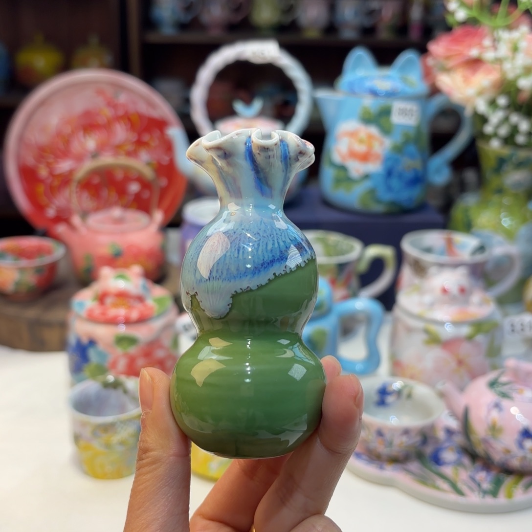 景德镇手绘高温釉下彩陶瓷茶具