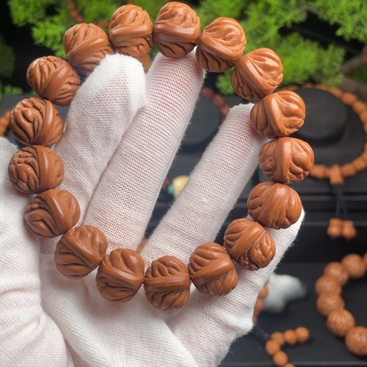 云***D桃核吊坠精品单圈