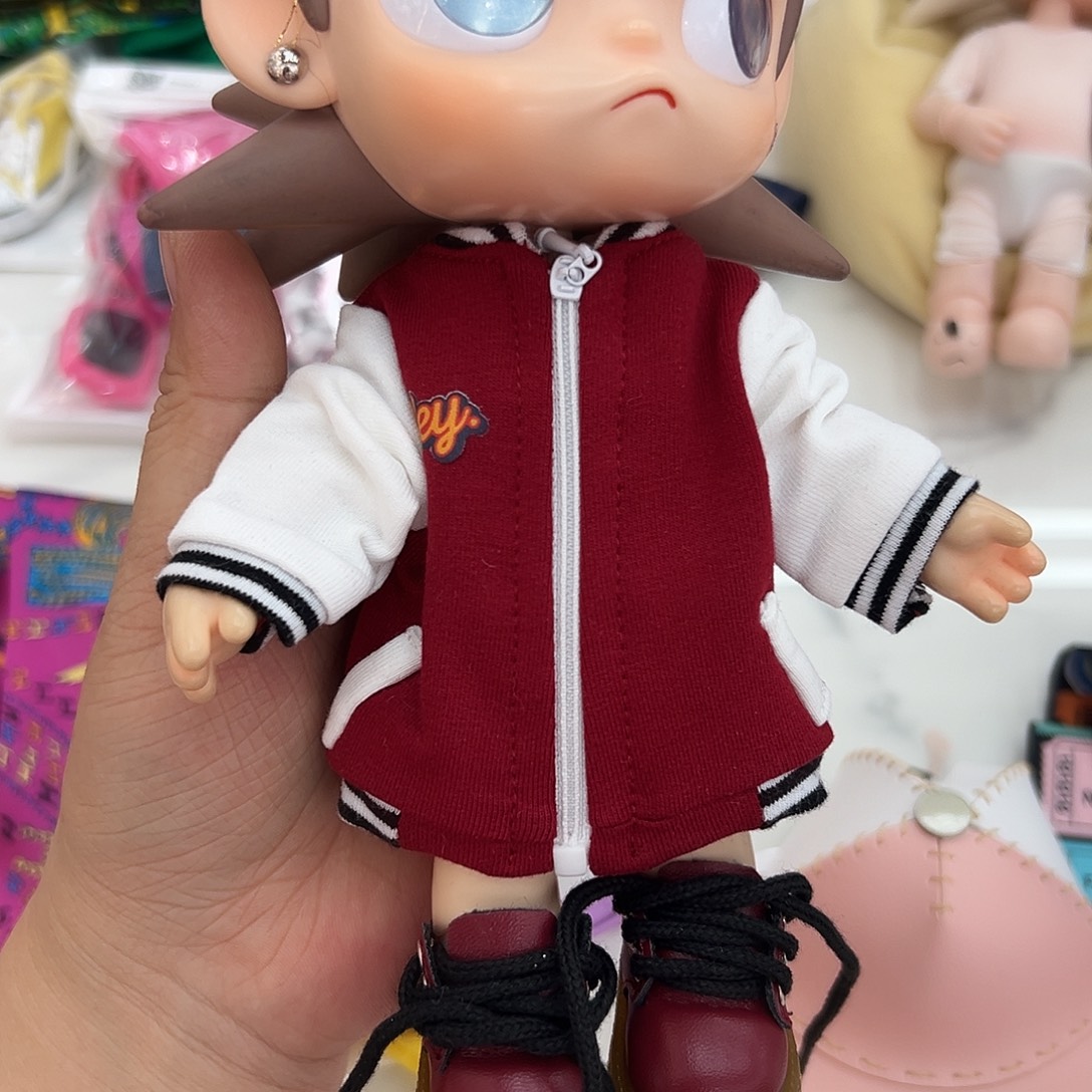 红色棒球服新款娃衣