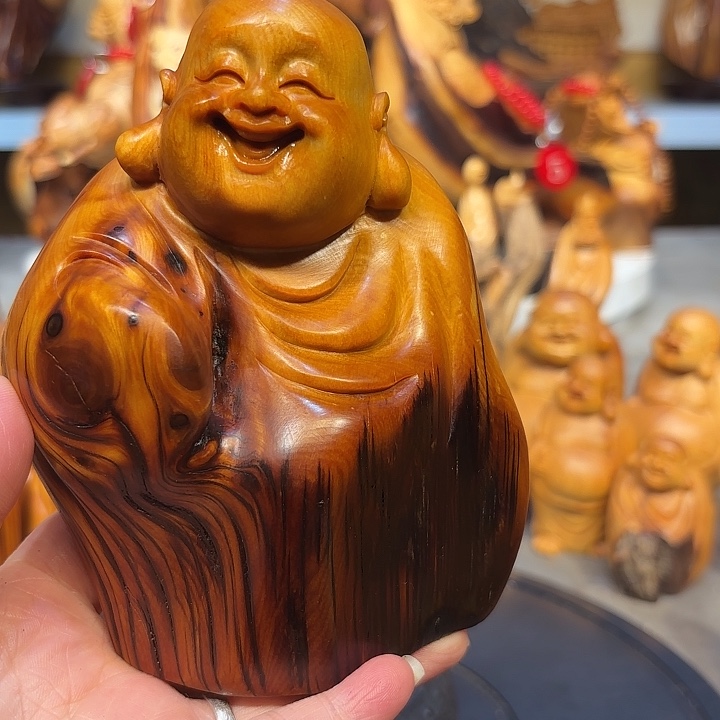风***雅柏木太行崖柏弥勒佛