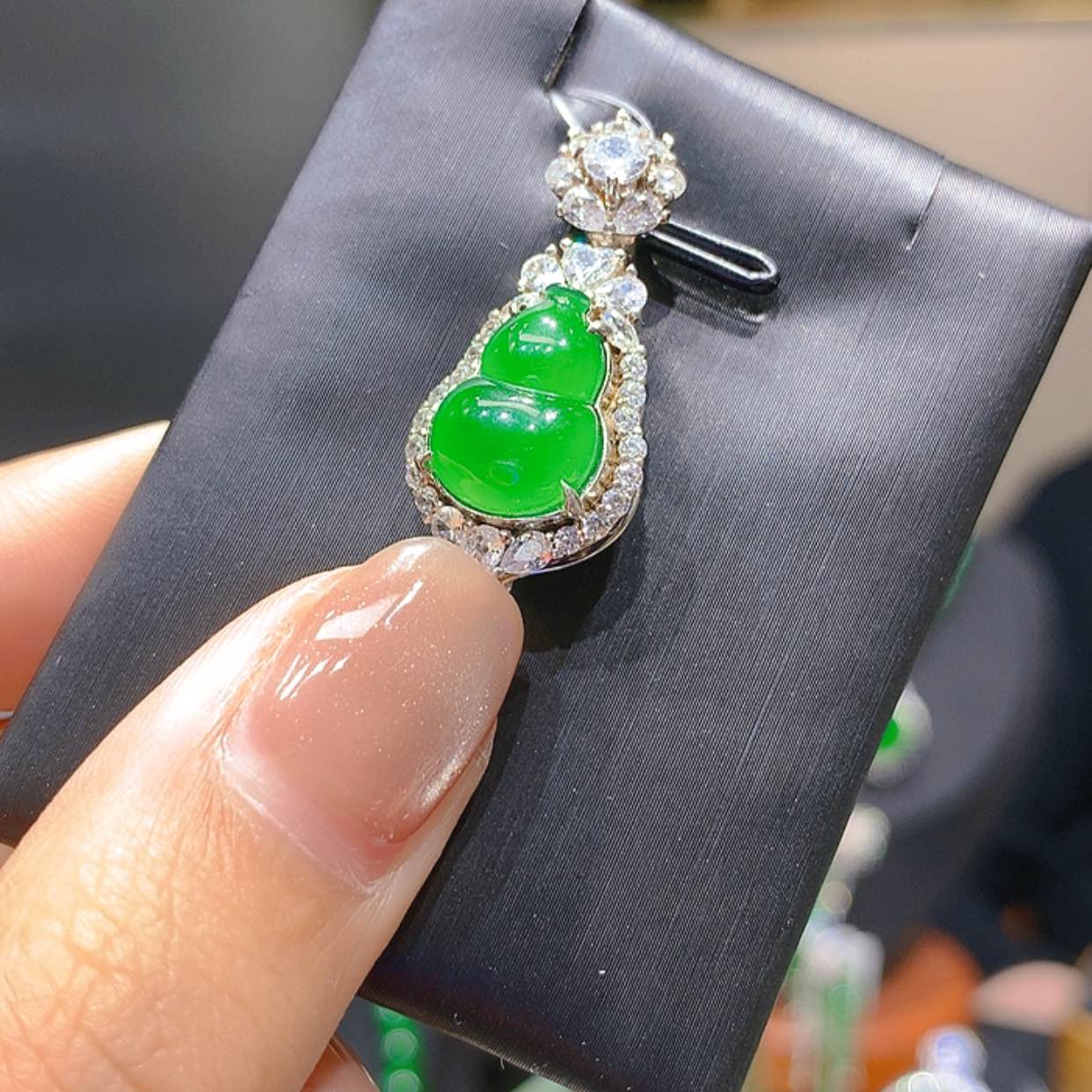 【闪购商品】翡翠银S925镶嵌颈饰6柒姐