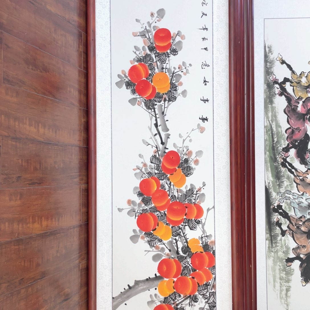 国画带框尺寸48*163厘米