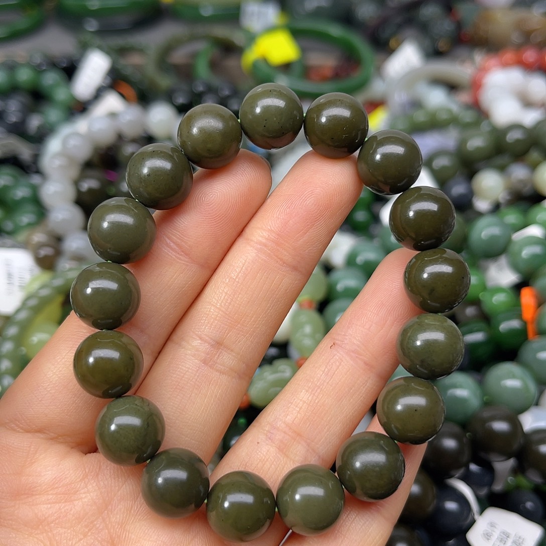 和田玉未镶嵌手链