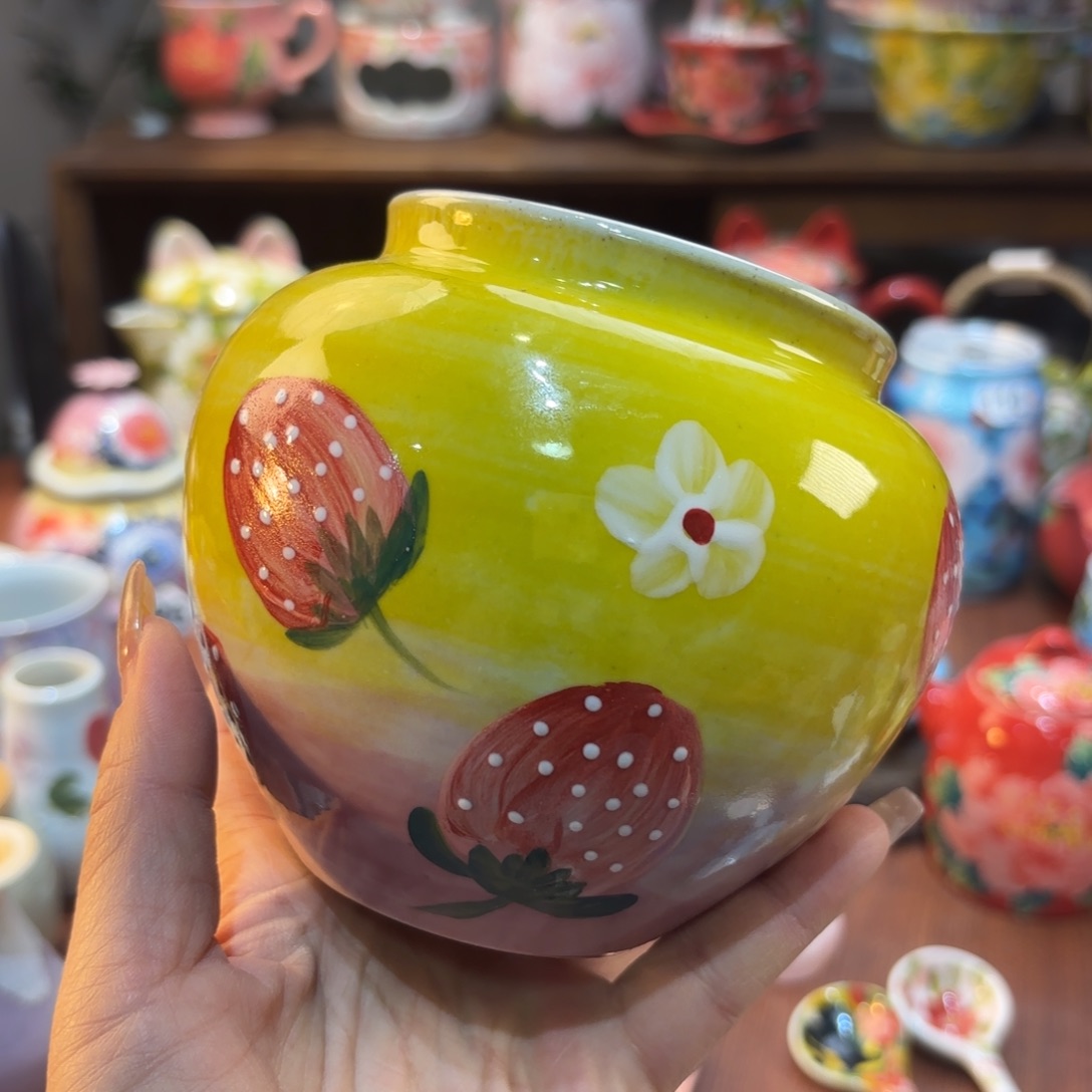 樱***当摆件景德镇手绘高温釉下彩陶瓷茶具