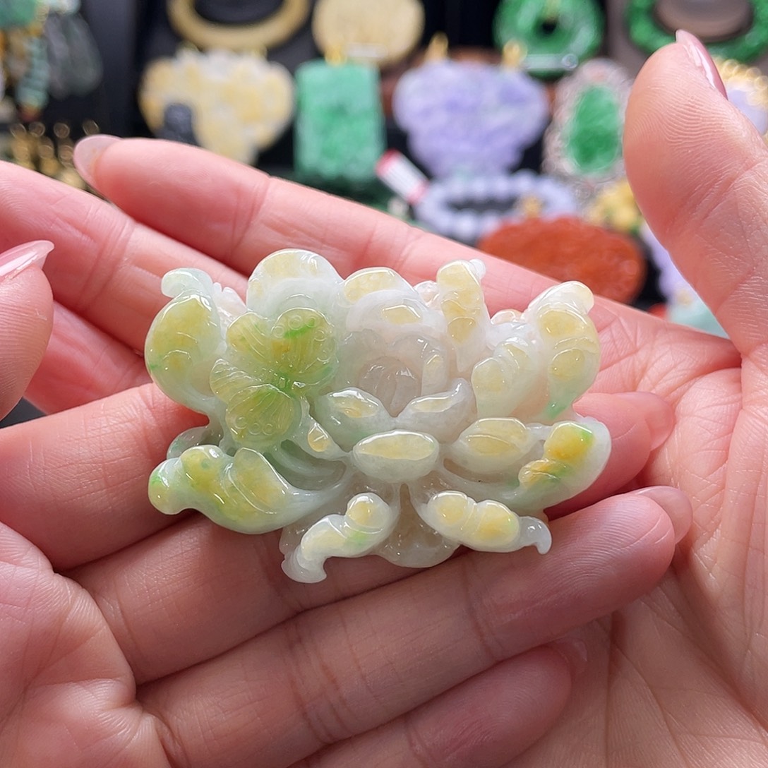 翡翠未镶嵌颈饰代编织