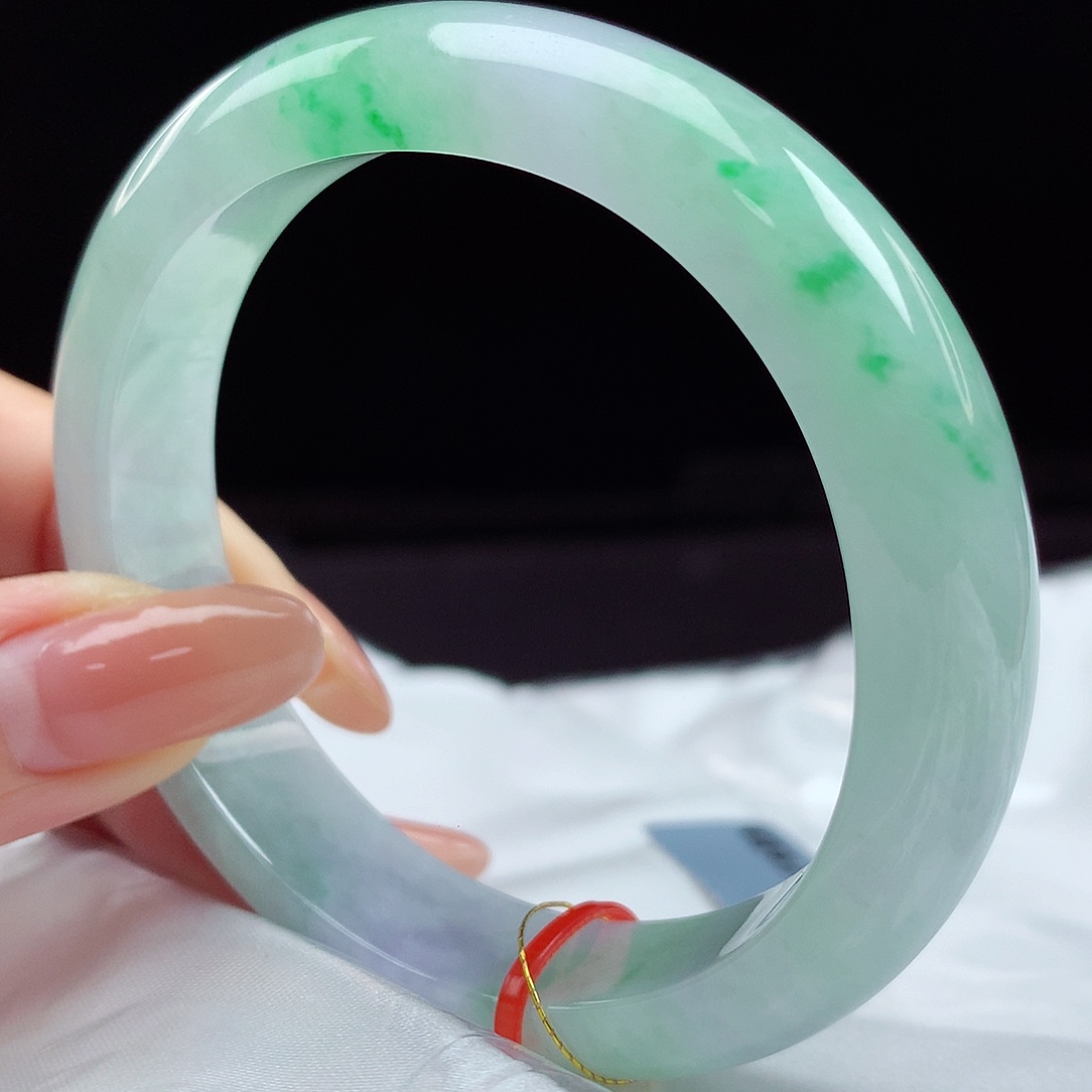 未镶嵌手镯翡翠54圈4709