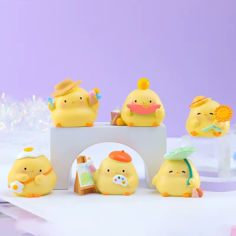 【许愿➕对对碰】旅行小萌鸡 树脂摆件