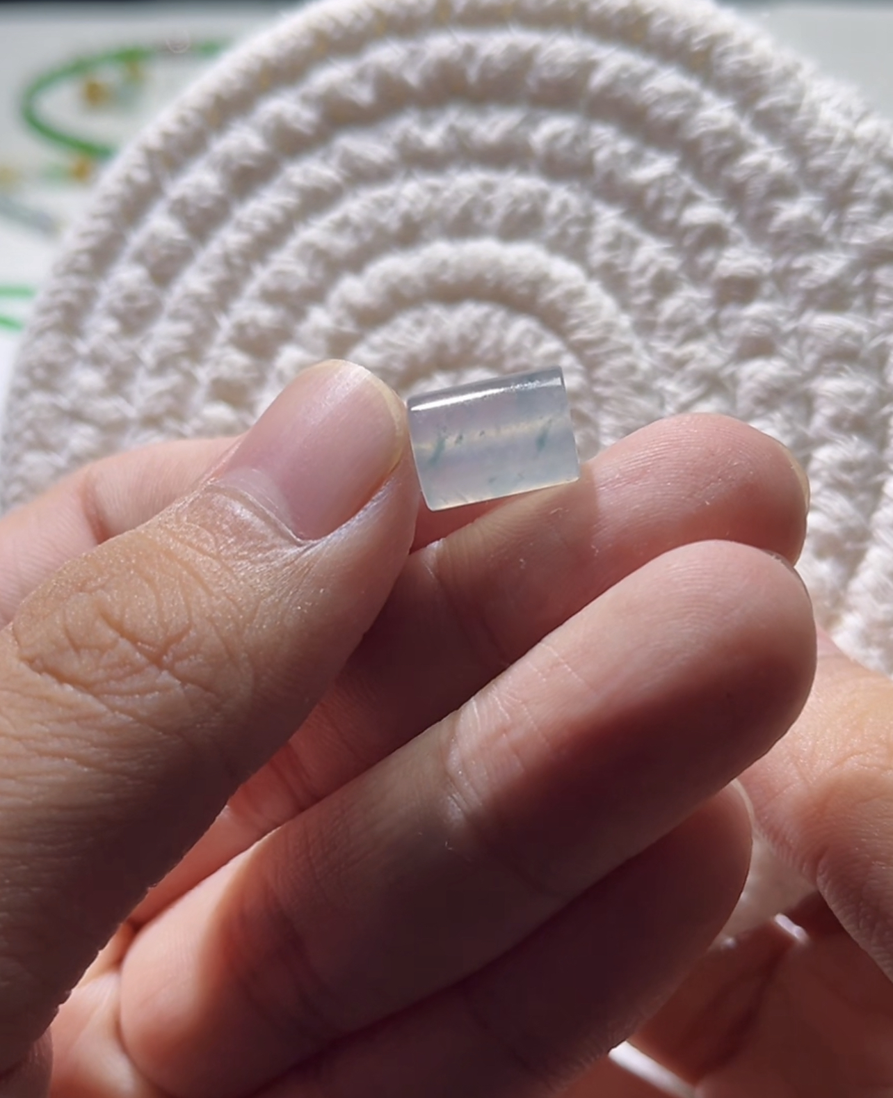 天然缅甸A货翡翠，高冰蓝钢飘花桶珠，卡9.5/13mm