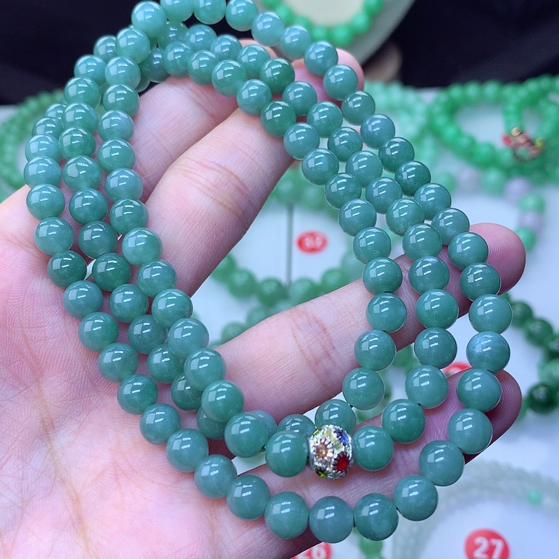 翡翠毛衣链未镶嵌