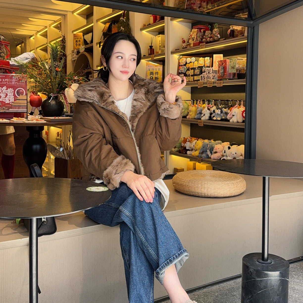 紫金级水水毛外套(no退换）