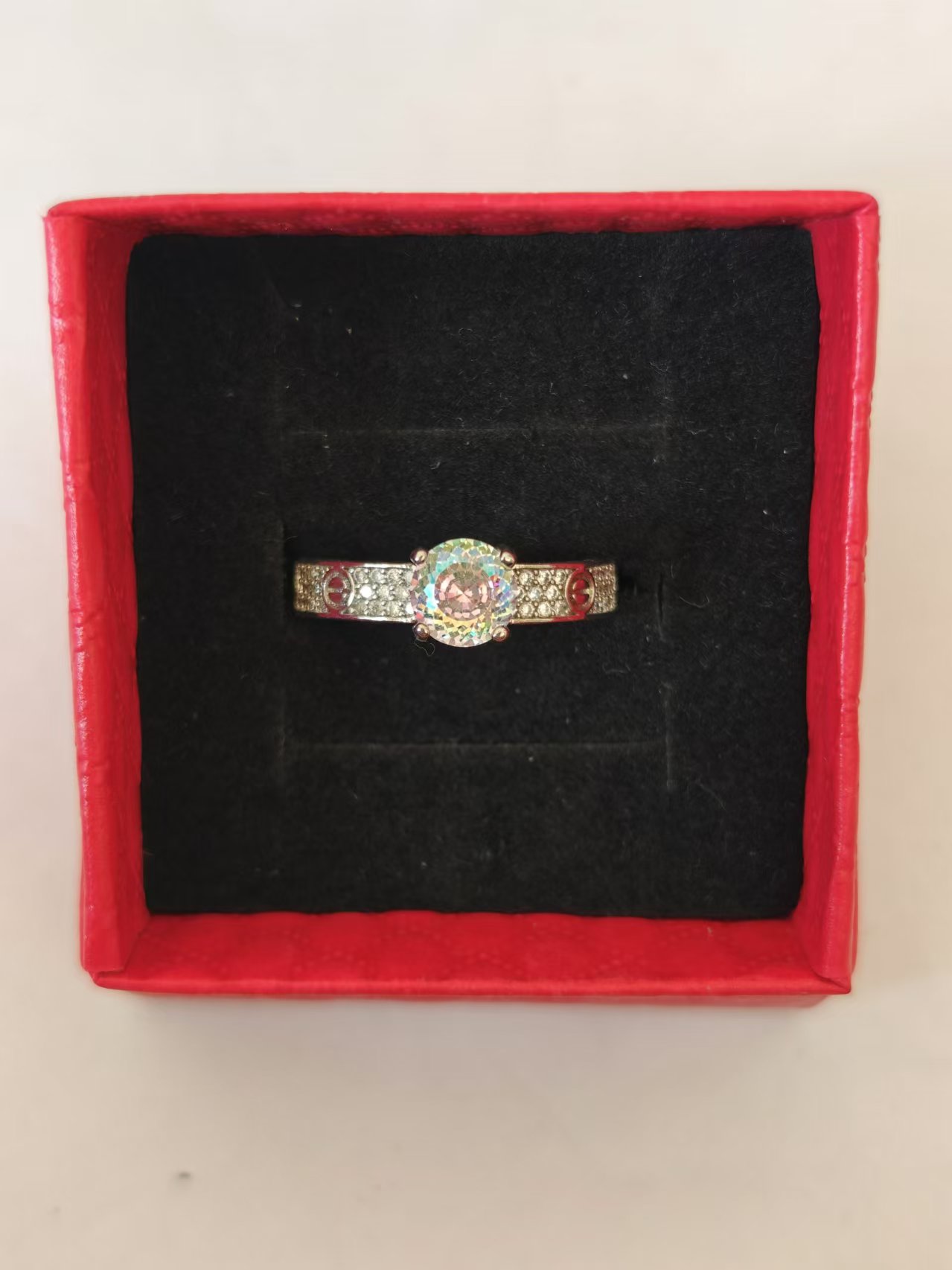 非金属珐琅戒指 小众设计简单经典戒指HT2003