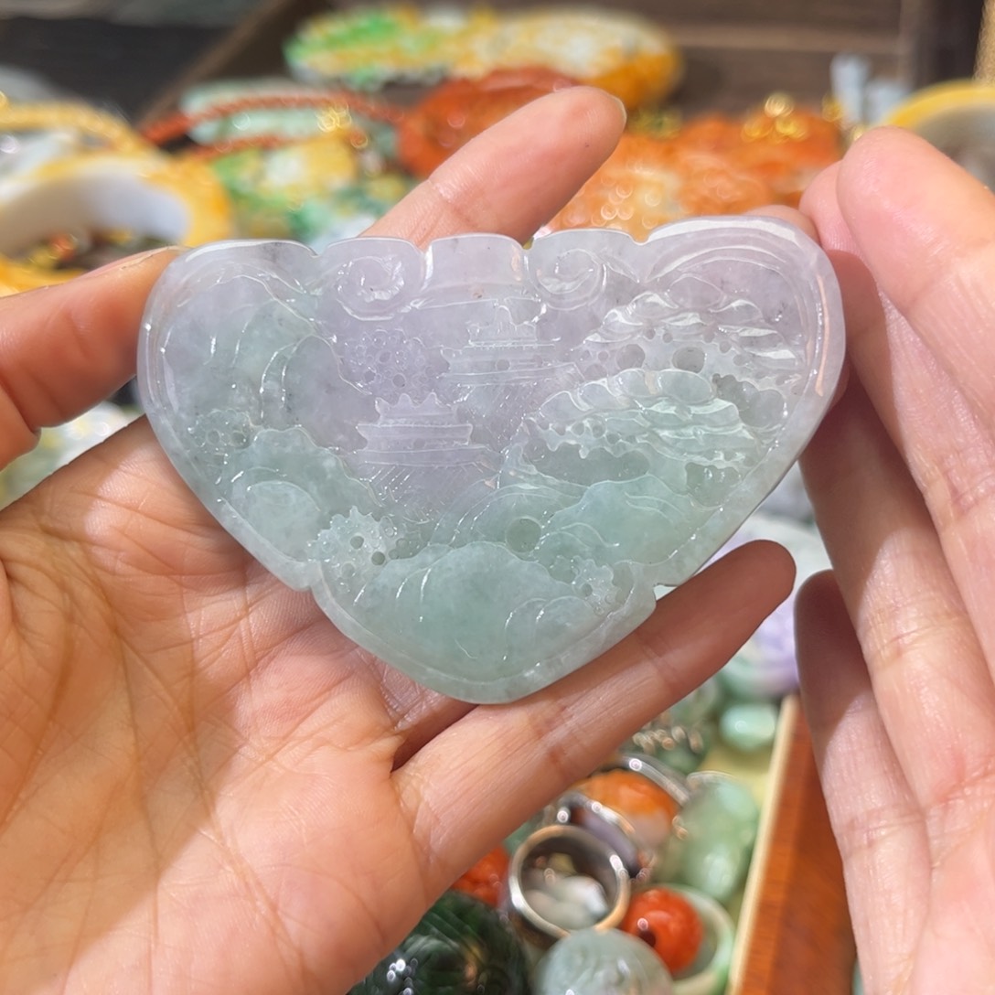 翡翠颈饰未镶嵌待编款