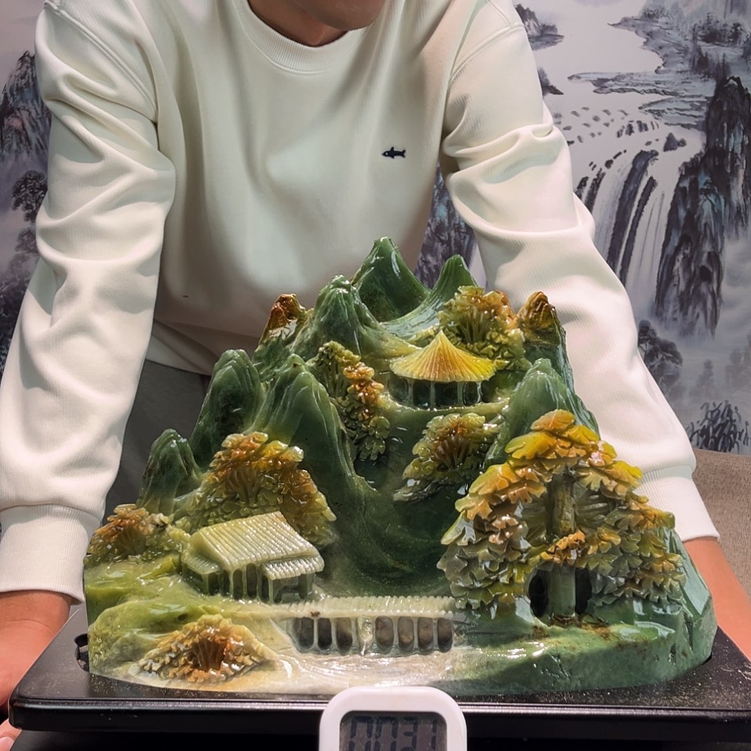 小***玉玉玉摆件多色带底座