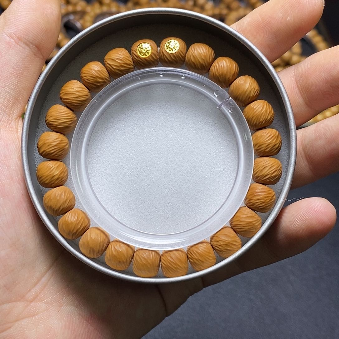 猴头核桃手串双标千刃云锦10左右127