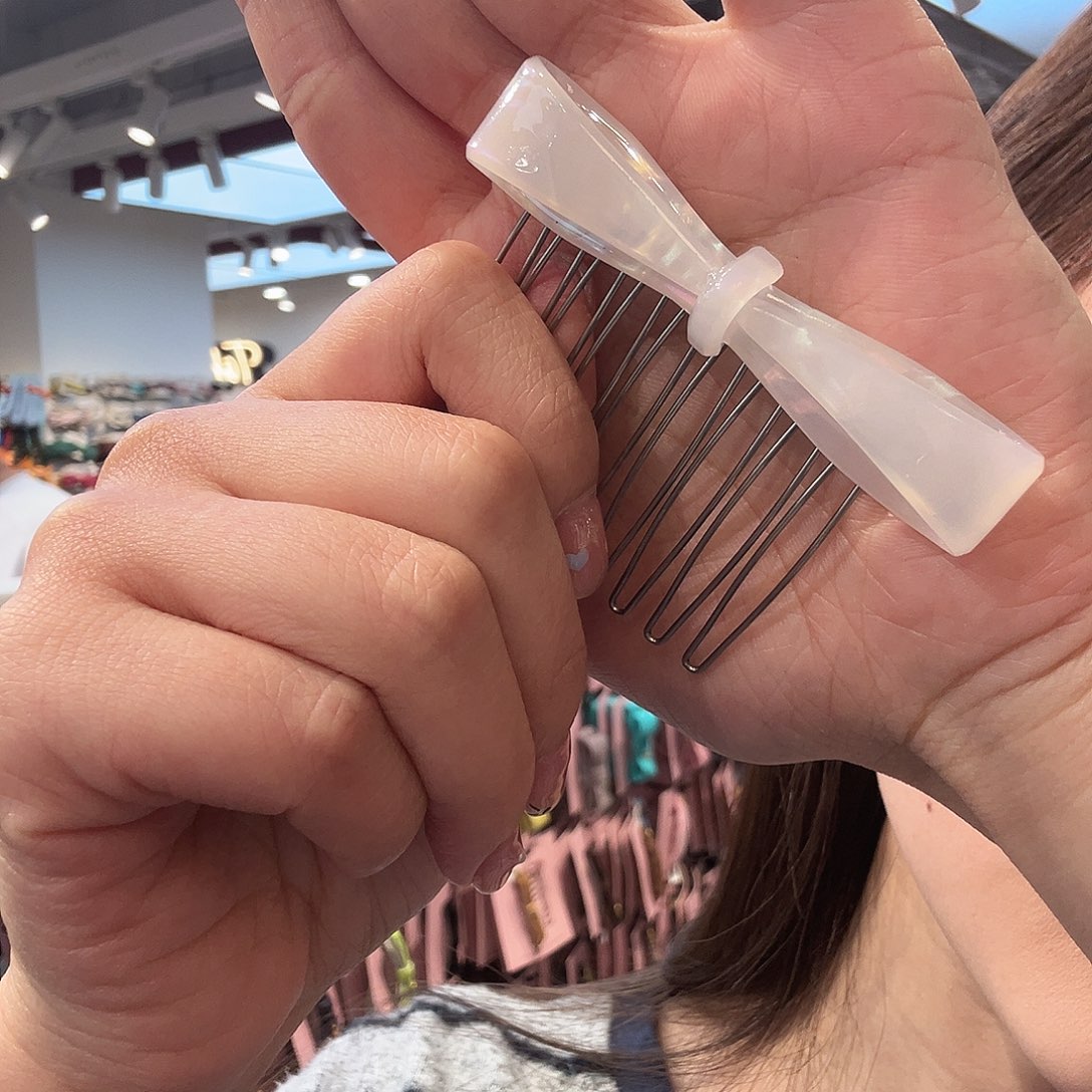 布艺铁合金一对插梳