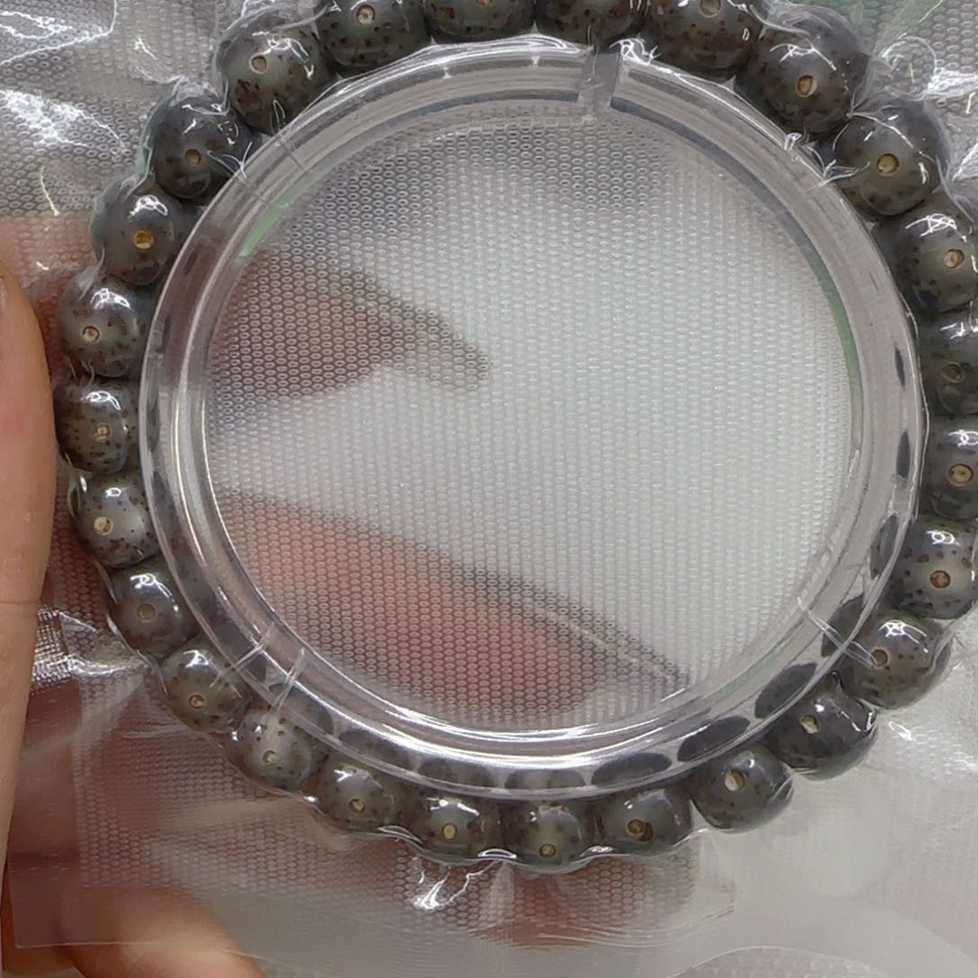 星月菩提手串28殿堂黑冰星月菩提98桶单圈