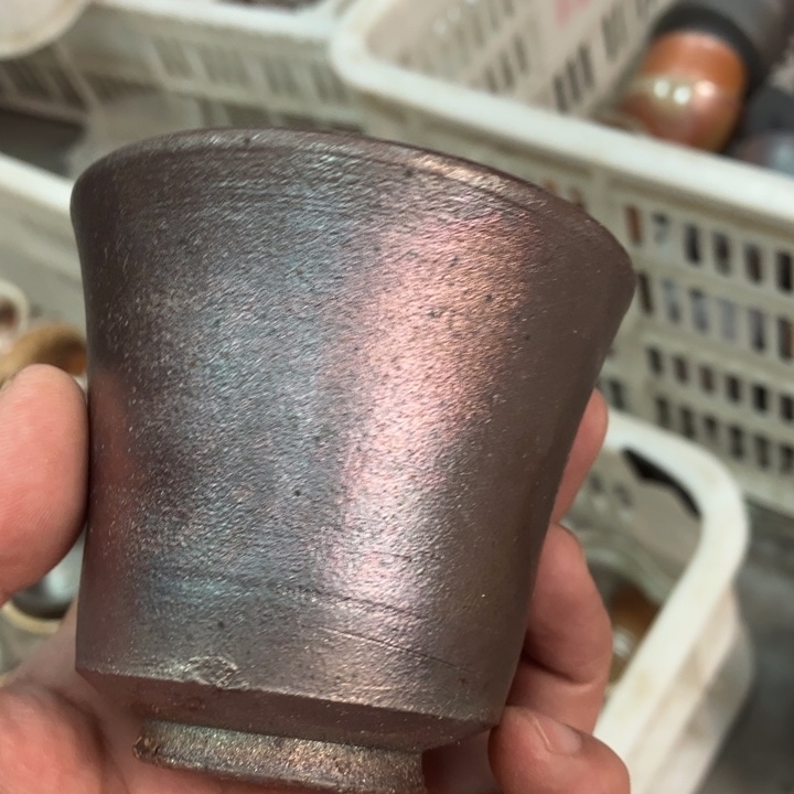   郭锦山柴烧茶具茶杯大放漏