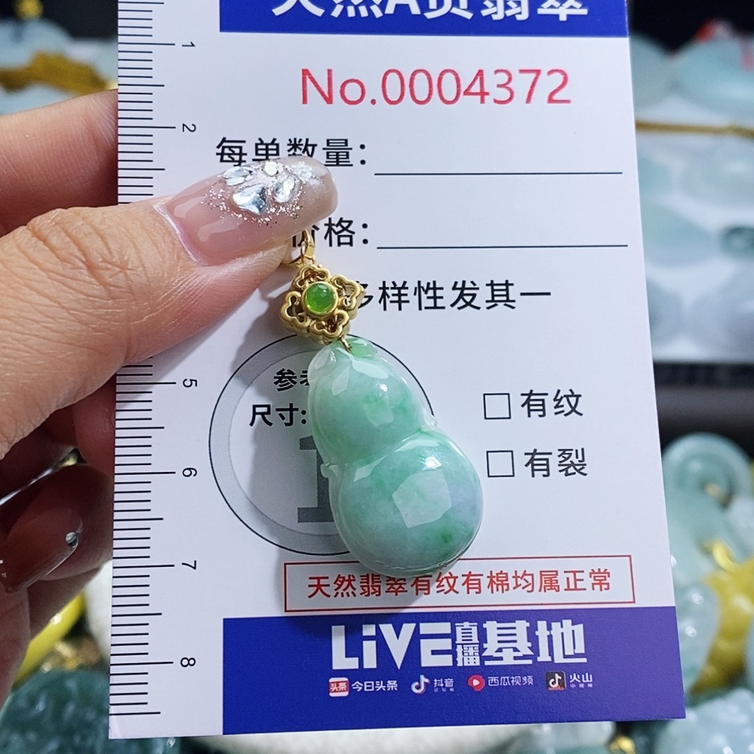 翡翠未镶嵌颈饰4372