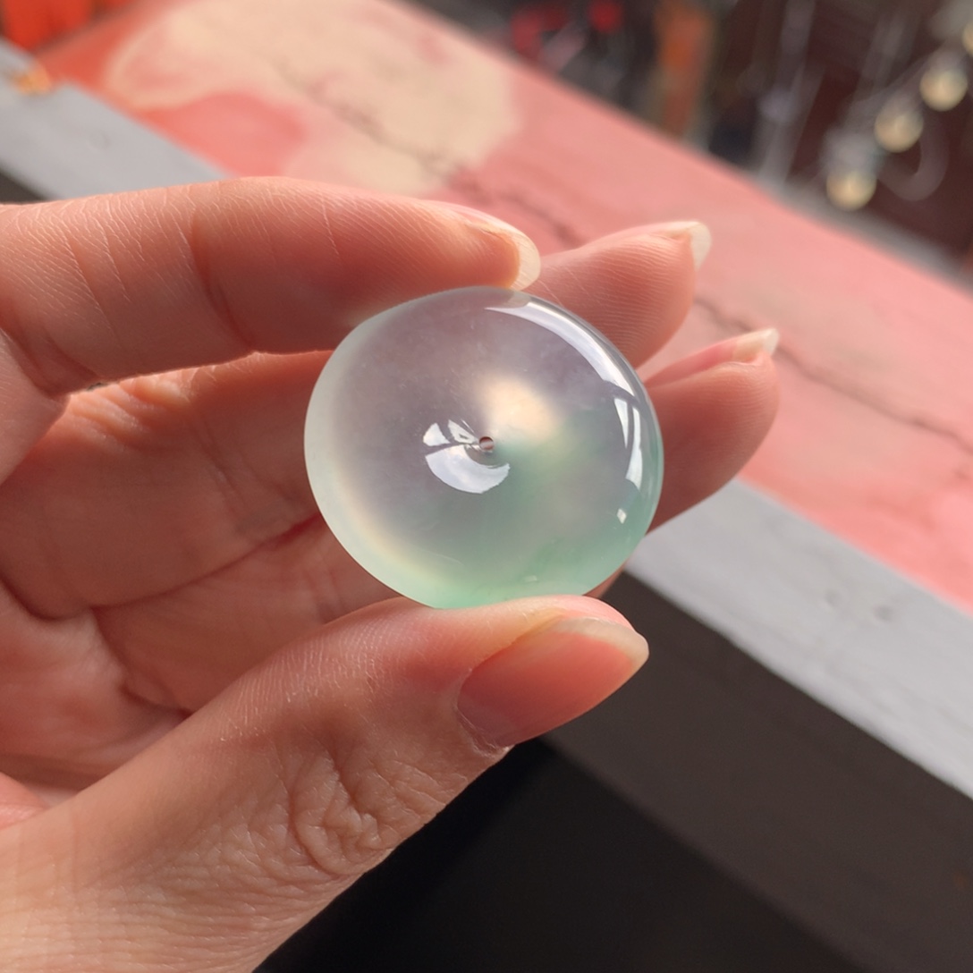 翡翠颈饰未镶嵌天然缅甸翡翠吊坠29-6