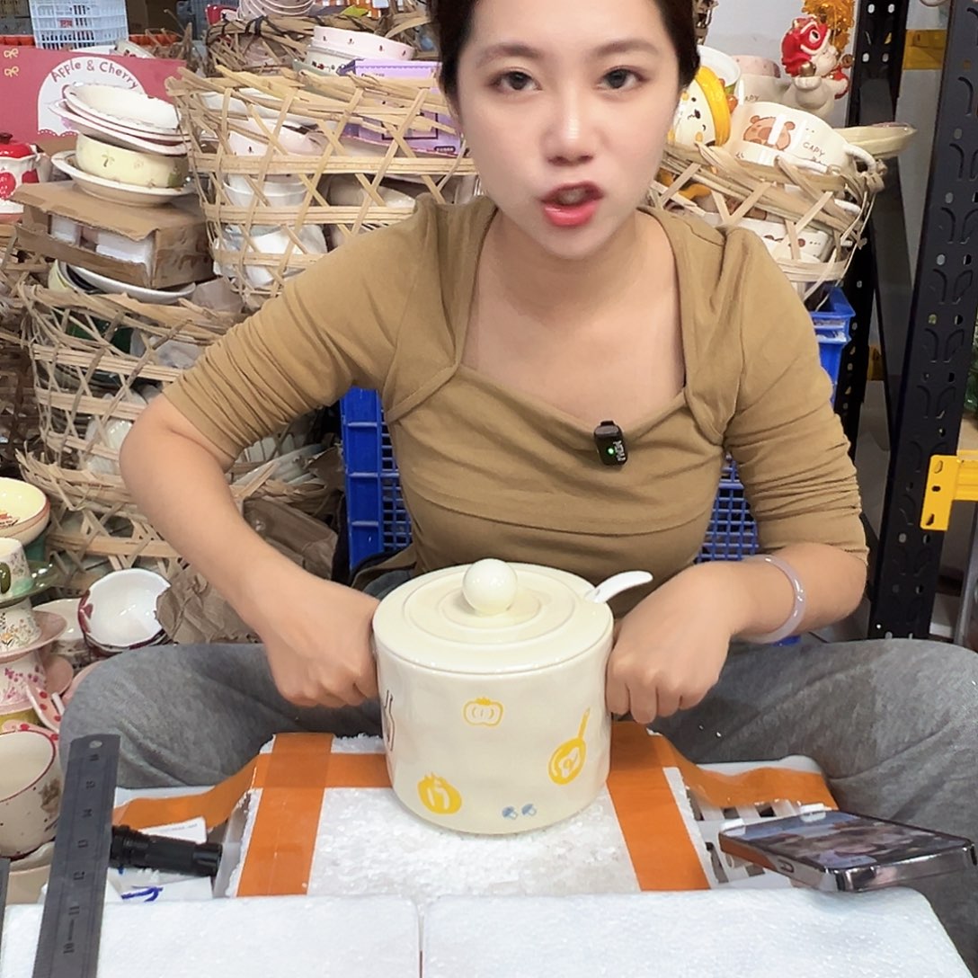 摆件潮州陶瓷餐具微瑕