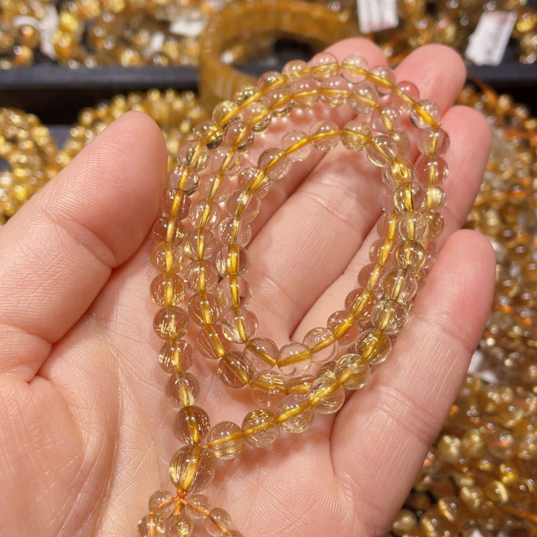 水晶手链未镶嵌天然水晶手链