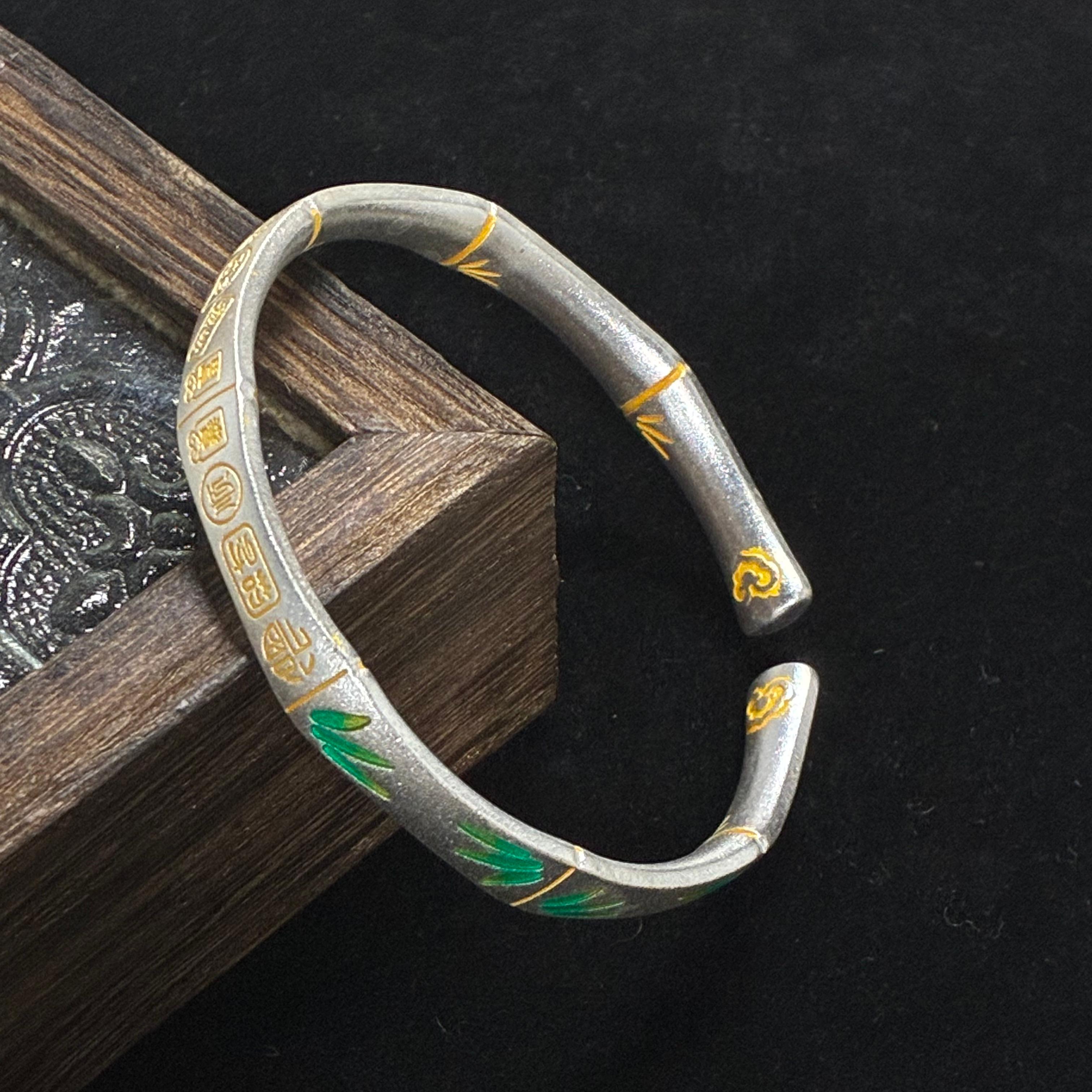 【抓紧处理】定制重工款气质风年味生肖挂饰 B514竹节【珐琅彩】