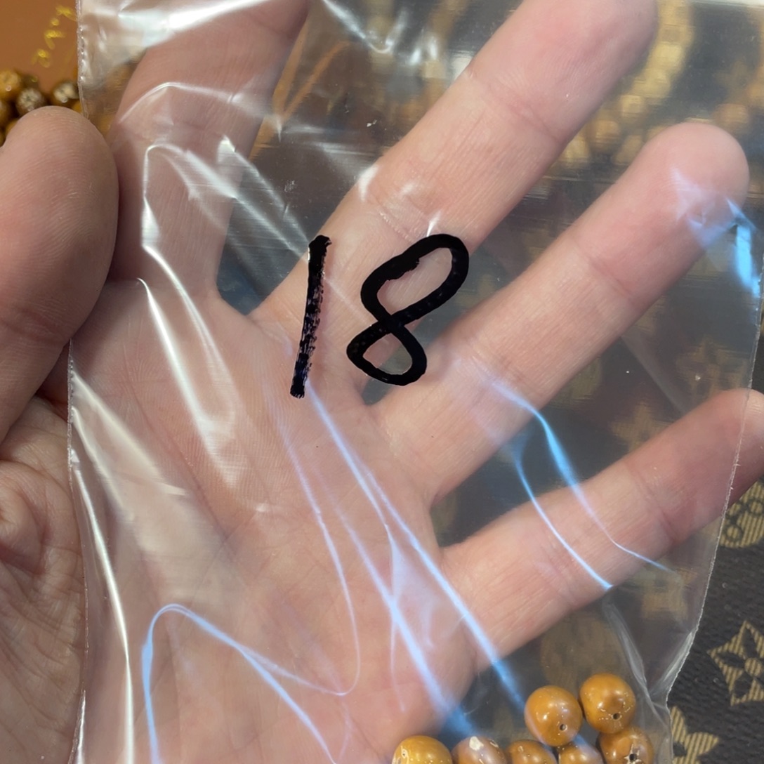 难***水紫金鼠手串补籽实心18